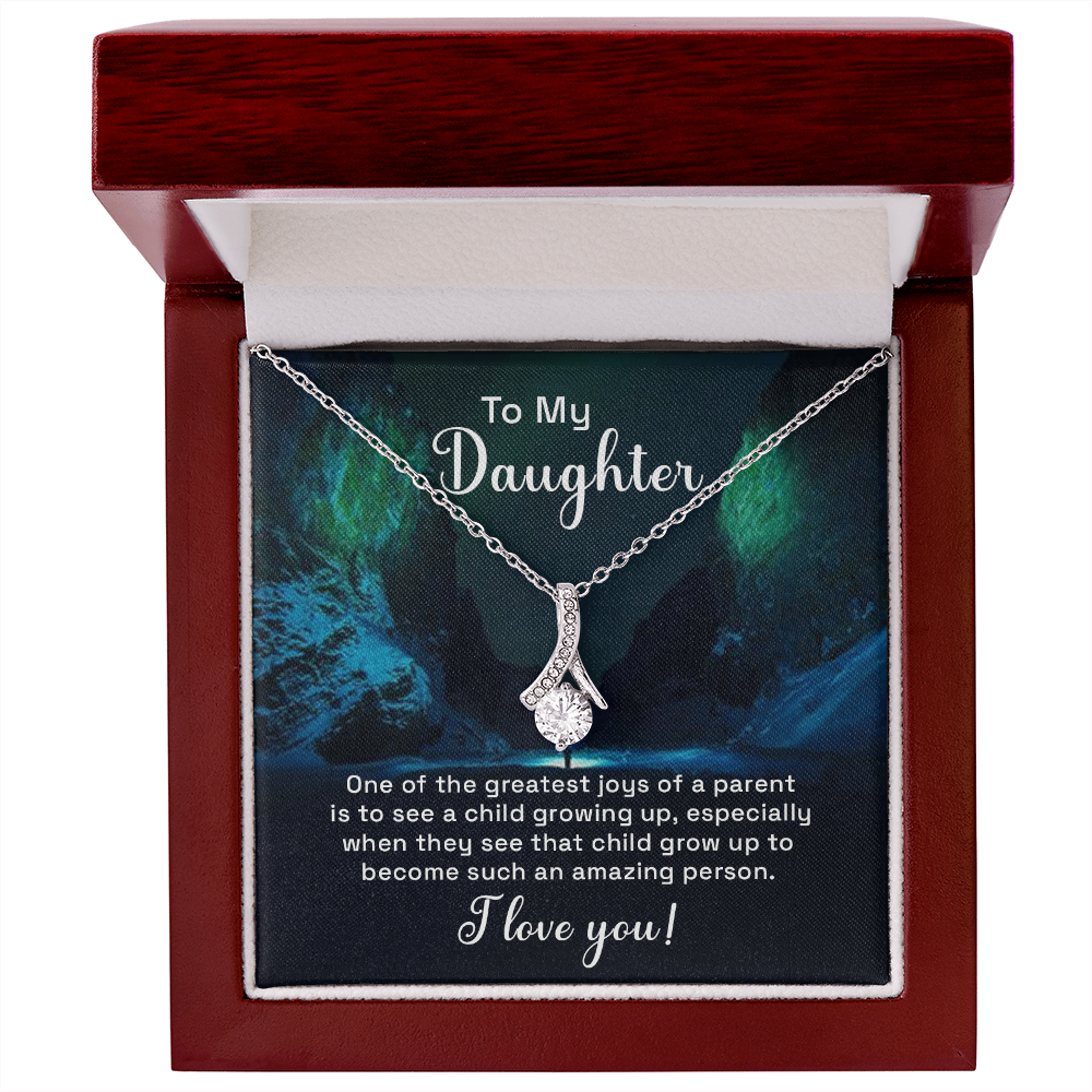 To my Daughter Alluring Beauty Shinning Necklace - Gift Junction 