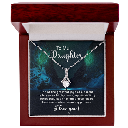 To my Daughter Alluring Beauty Shinning Necklace - Gift Junction 