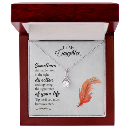 To my Daughter, Personalized message card Necklace - Gift Junction 