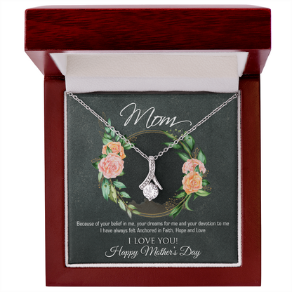 To my Mom, Customised Necklace Gift Message Card - Gift Junction 