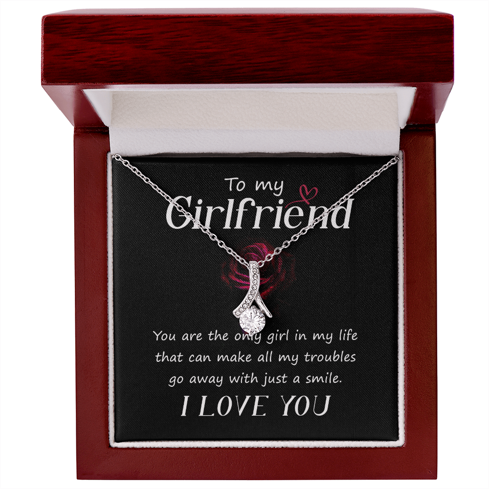 Valentines Day Gifts - I Love You Gifts for Her -  Alluring beauty heart Necklace with Printed Message - Birthday, Wedding , to my Girlfriend - I Love You Presents for Valentine - Gift Junction 