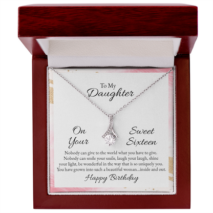 Alluring Beauty Necklace to my Daughter - Gift Junction 