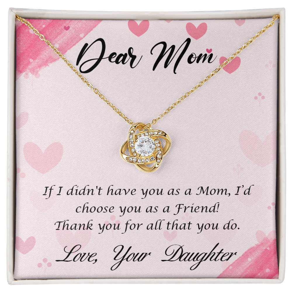To my loving MOM, a charming heart Necklace - Gift Junction 