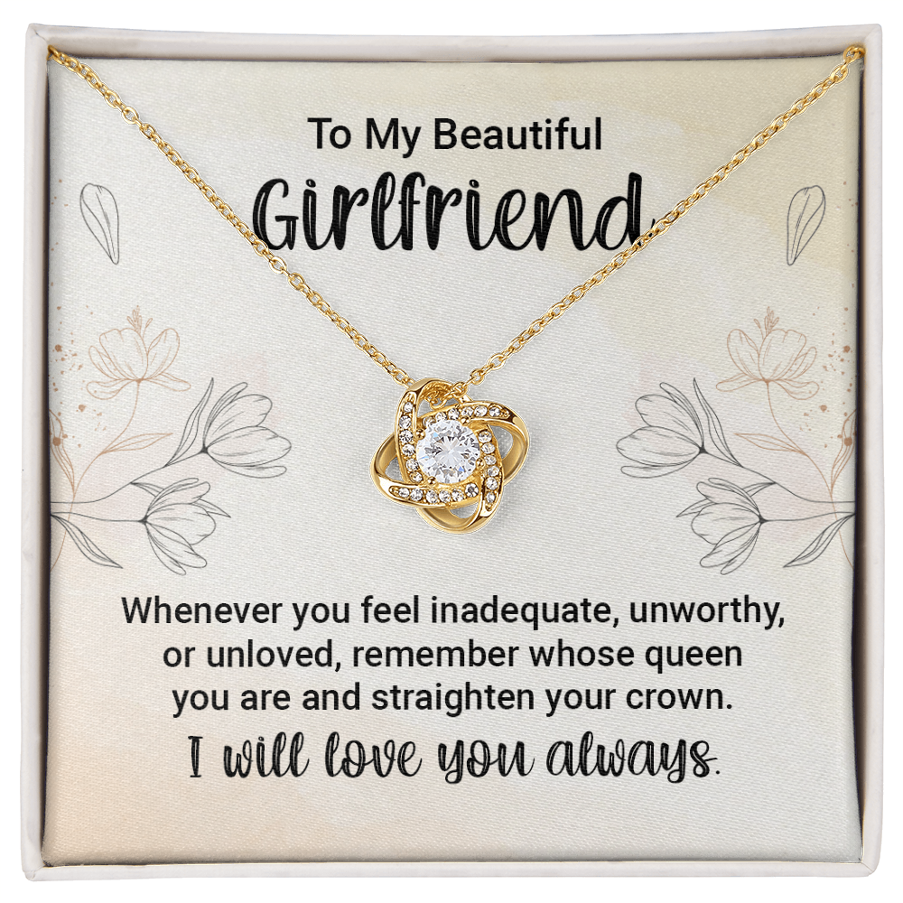 To Girlfriend Personalized Jewelry Gift For Her, Necklace With Message Card, Anniversary Gift for Wife Christmas gift - Gift Junction 