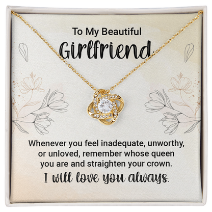 To Girlfriend Personalized Jewelry Gift For Her, Necklace With Message Card, Anniversary Gift for Wife Christmas gift - Gift Junction 