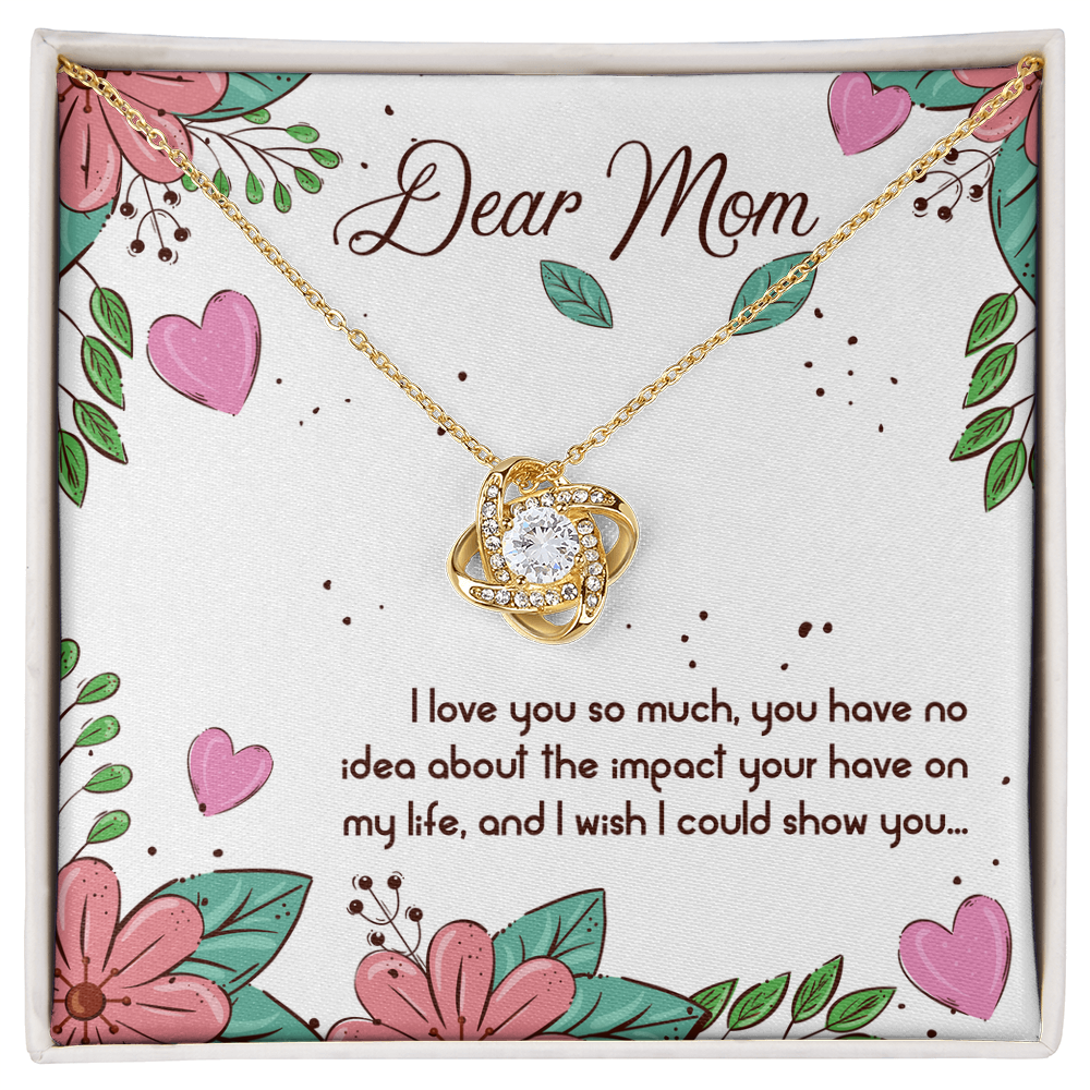 Peronalized Heart Pendant Message card To my Mom - Gift Junction 