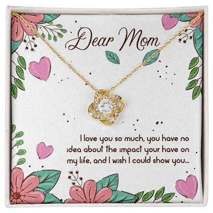 Peronalized Heart Pendant Message card To my Mom - Gift Junction 