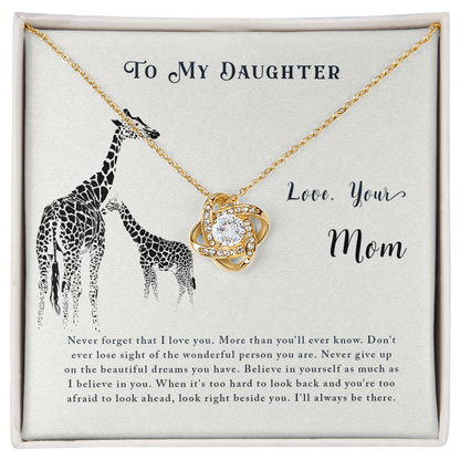 Personalised Necklace gift To my Daughter - Gift Junction 
