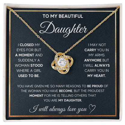 To My Daughter, I Will Always Carry You In My Heart -  Gift Junction