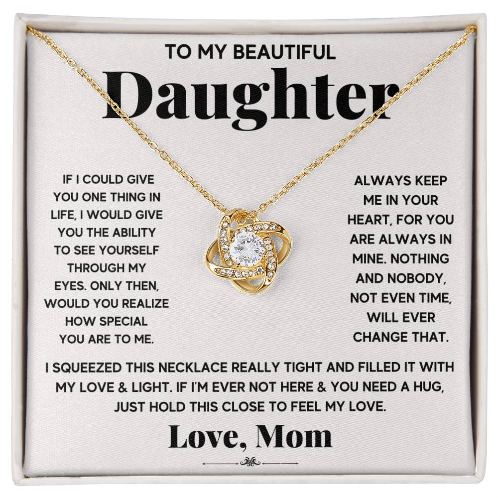 To My Beautiful Daughter, Just Hold This To Feel My Love - Gift Junction 