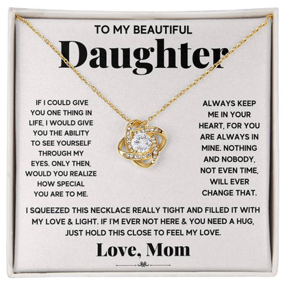 To My Beautiful Daughter, Just Hold This To Feel My Love - Gift Junction 