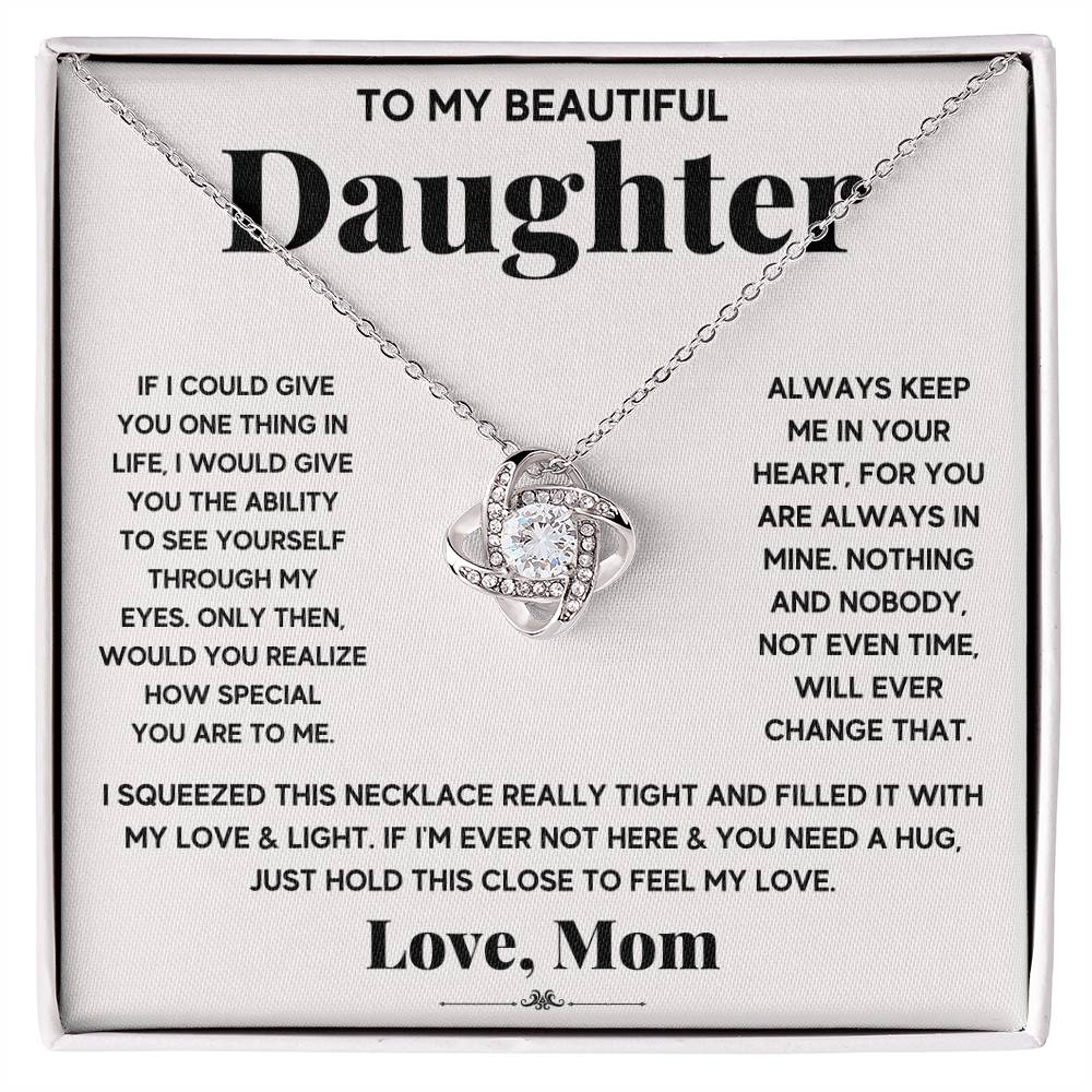 To My Beautiful Daughter, Just Hold This To Feel My Love - Gift Junction 