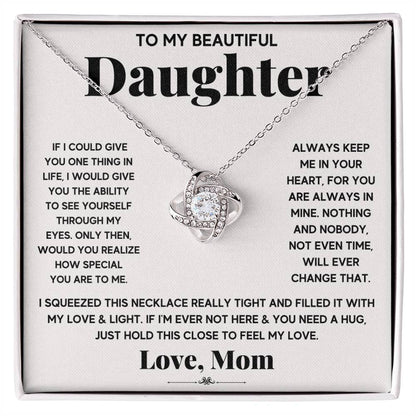 To My Beautiful Daughter, Just Hold This To Feel My Love - Gift Junction 