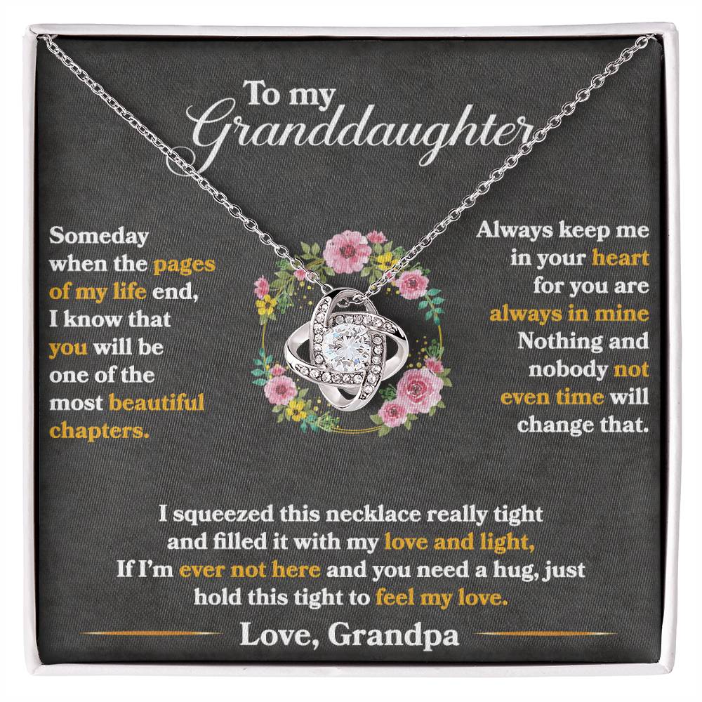 To My Granddaughter, Hold This Tight To Feel My Love -  Gift Junction