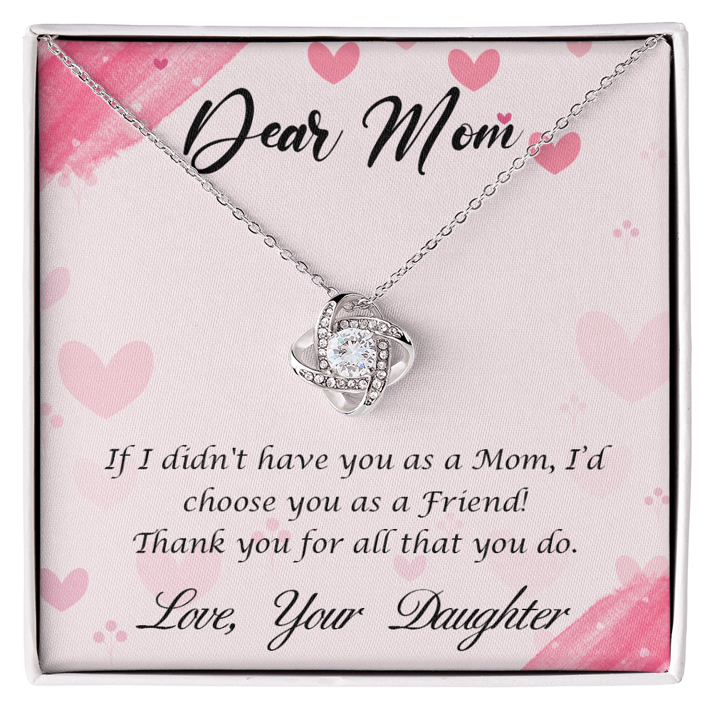 To my loving MOM, a charming heart Necklace - Gift Junction 
