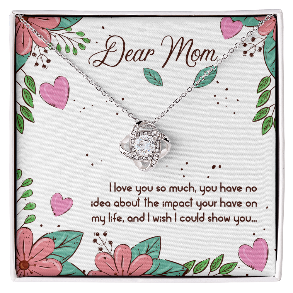 Peronalized Heart Pendant Message card To my Mom - Gift Junction 