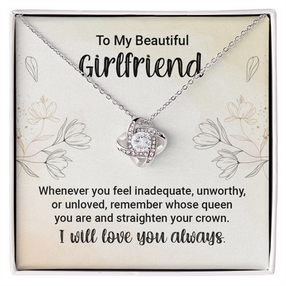 To Girlfriend Personalized Jewelry Gift For Her, Necklace With Message Card, Anniversary Gift for Wife Christmas gift - Gift Junction 