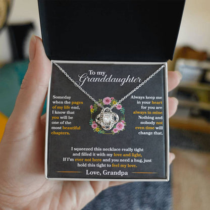 To My Granddaughter, Hold This Tight To Feel My Love -  Gift Junction