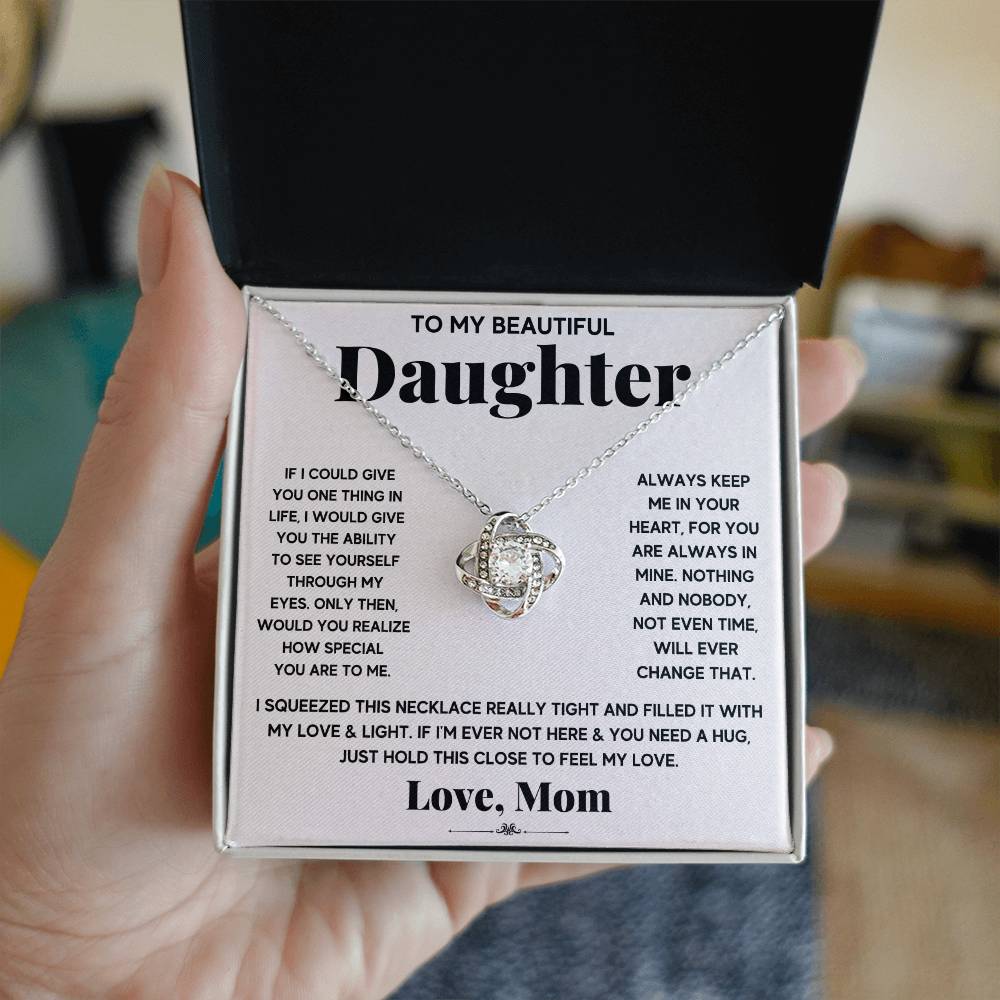 To My Beautiful Daughter, Just Hold This To Feel My Love - Gift Junction 