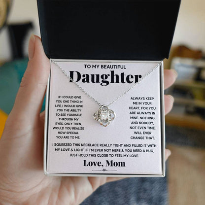 To My Beautiful Daughter, Just Hold This To Feel My Love - Gift Junction 