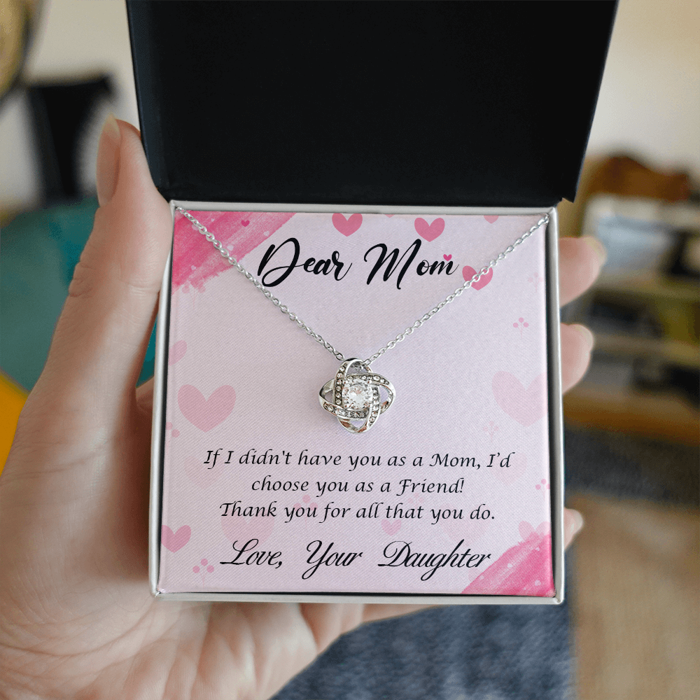 To my loving MOM, a charming heart Necklace - Gift Junction 