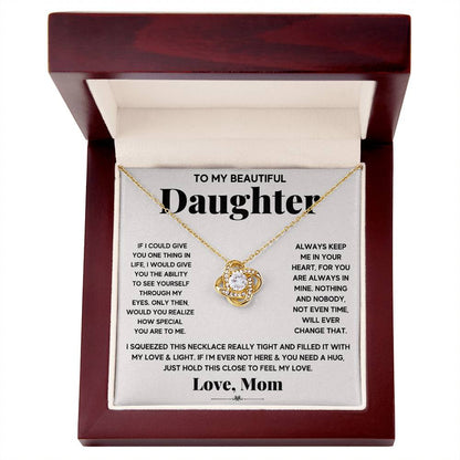 To My Beautiful Daughter, Just Hold This To Feel My Love - Gift Junction 