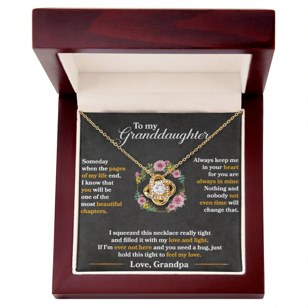 To My Granddaughter, Hold This Tight To Feel My Love -  Gift Junction