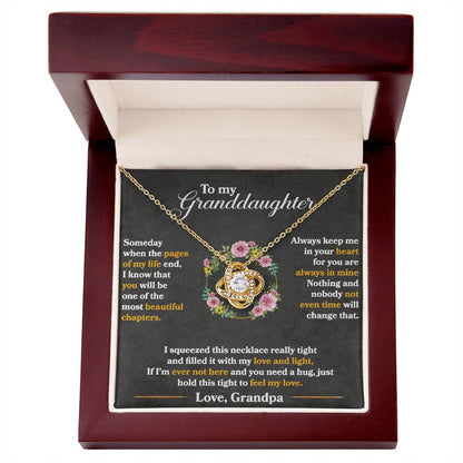 To My Granddaughter, Hold This Tight To Feel My Love -  Gift Junction