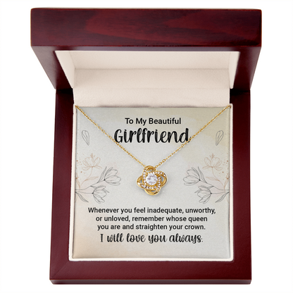 To Girlfriend Personalized Jewelry Gift For Her, Necklace With Message Card, Anniversary Gift for Wife Christmas gift - Gift Junction 