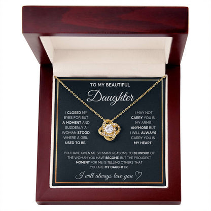 To My Daughter, I Will Always Carry You In My Heart -  Gift Junction