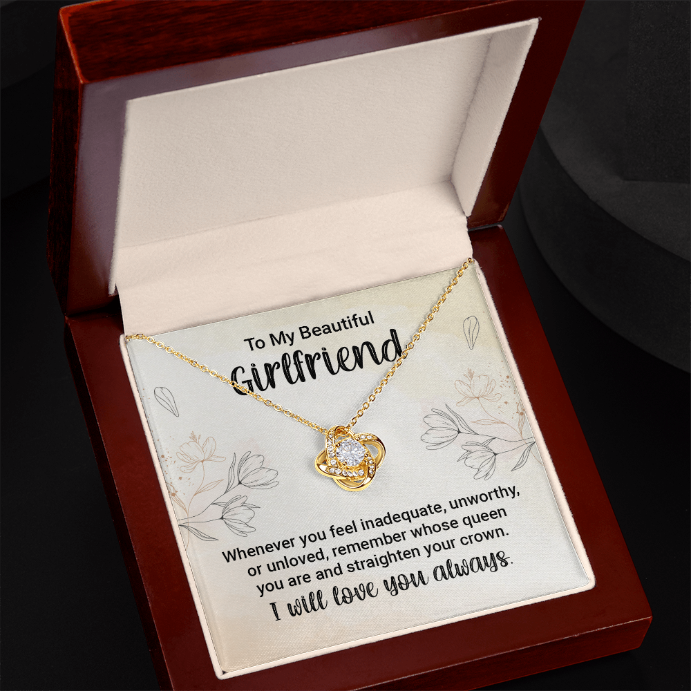To Girlfriend Personalized Jewelry Gift For Her, Necklace With Message Card, Anniversary Gift for Wife Christmas gift - Gift Junction 
