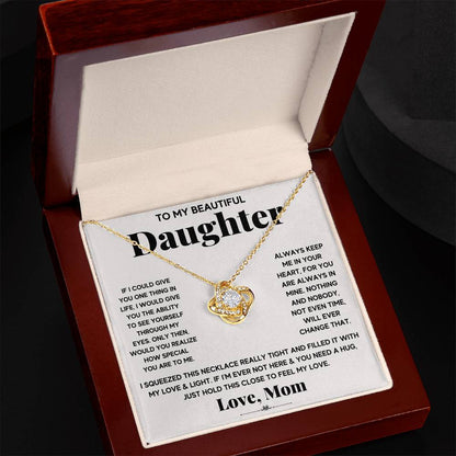 To My Beautiful Daughter, Just Hold This To Feel My Love - Gift Junction 
