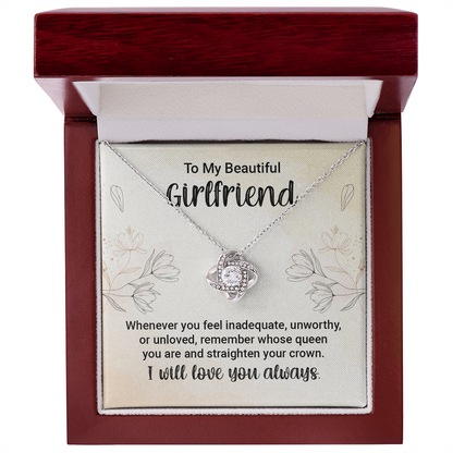 To Girlfriend Personalized Jewelry Gift For Her, Necklace With Message Card, Anniversary Gift for Wife Christmas gift - Gift Junction 
