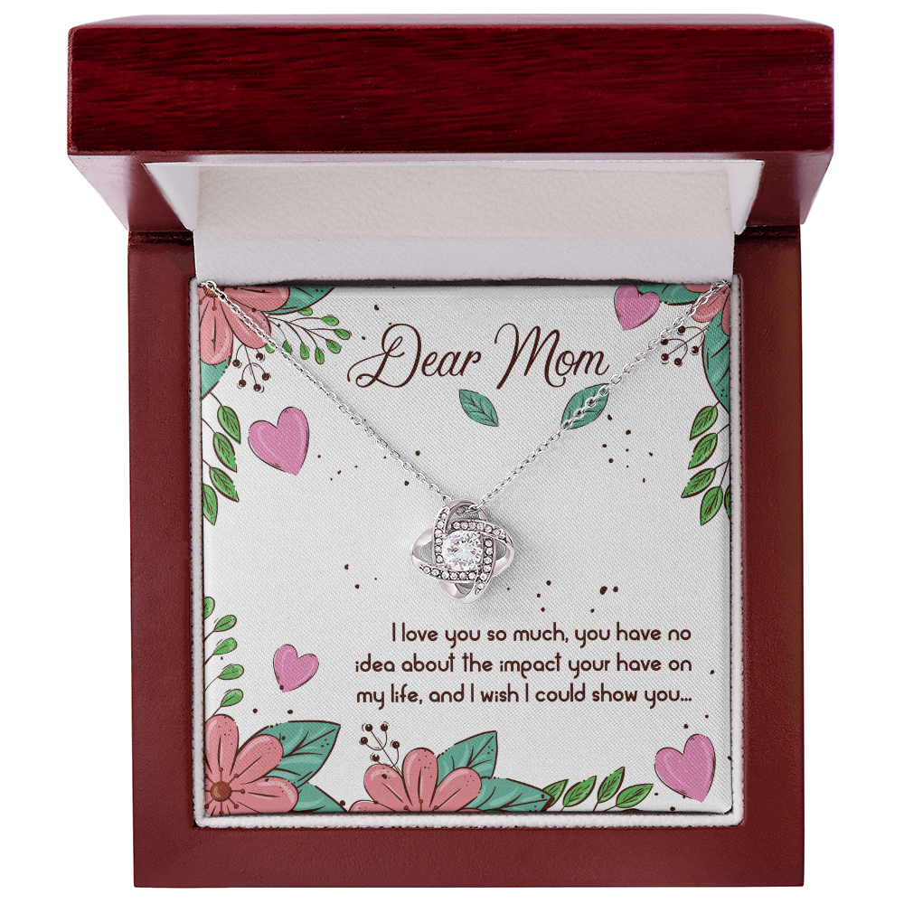 Peronalized Heart Pendant Message card To my Mom - Gift Junction 