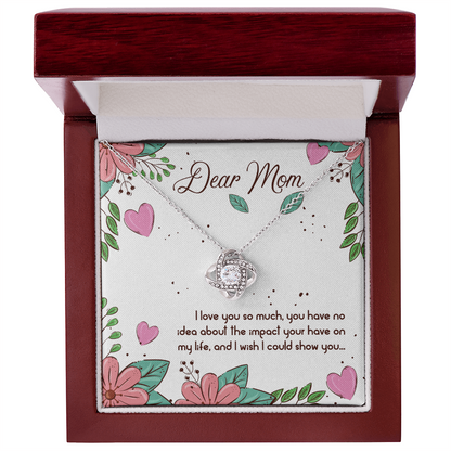 Peronalized Heart Pendant Message card To my Mom - Gift Junction 