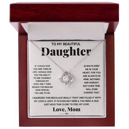 To My Beautiful Daughter, Just Hold This To Feel My Love - Gift Junction 
