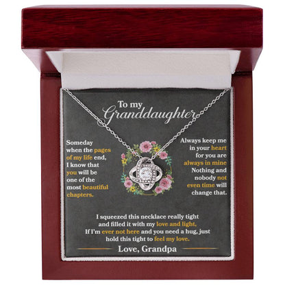 To My Granddaughter, Hold This Tight To Feel My Love -  Gift Junction