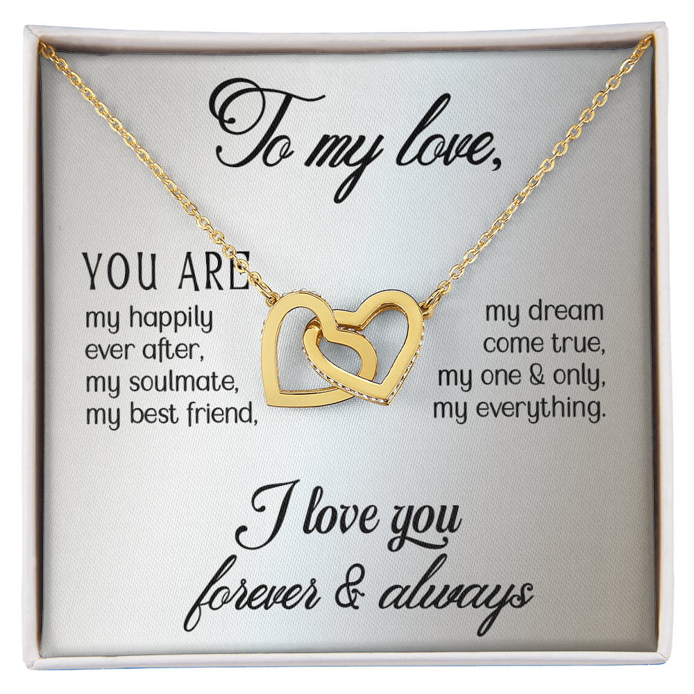 Customised gift card Necklace Gift To my Wife, perfect for Valentine's Day - Gift Junction 