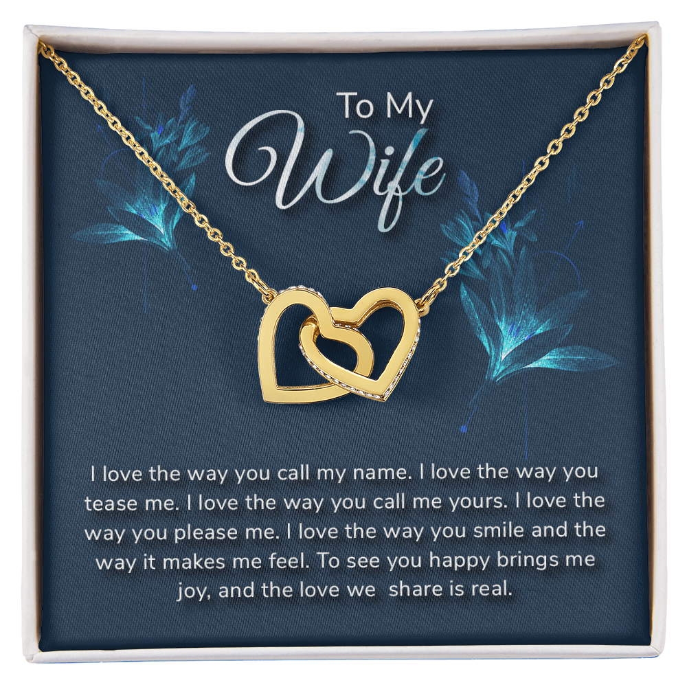 Romantic Love message With Necklace to My Wife - Gift Junction 