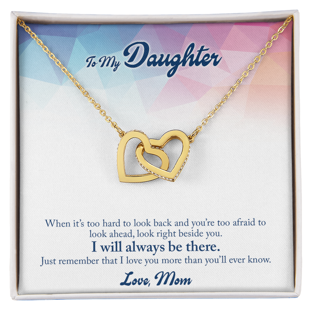 To my Daughter, Heart Necklace with Messagr Card - Gift Junction 
