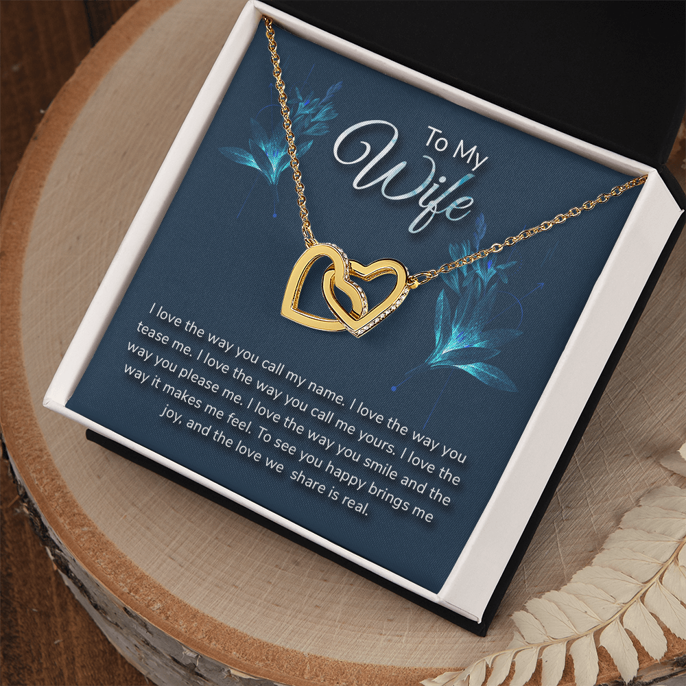 Romantic Love message With Necklace to My Wife - Gift Junction 