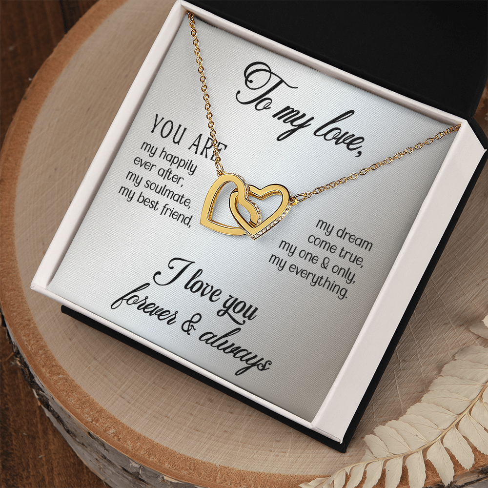 Customised gift card Necklace Gift To my Wife, perfect for Valentine's Day - Gift Junction 