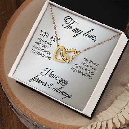 Customised gift card Necklace Gift To my Wife, perfect for Valentine's Day - Gift Junction 