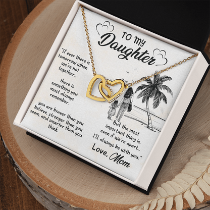 To my Daughter, Necklace gift with customised Message Card - Gift Junction 