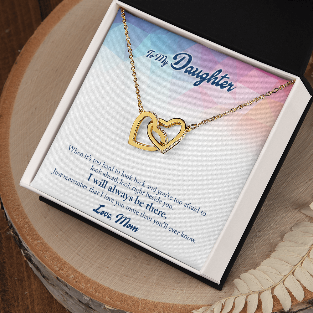 To my Daughter, Heart Necklace with Messagr Card - Gift Junction 