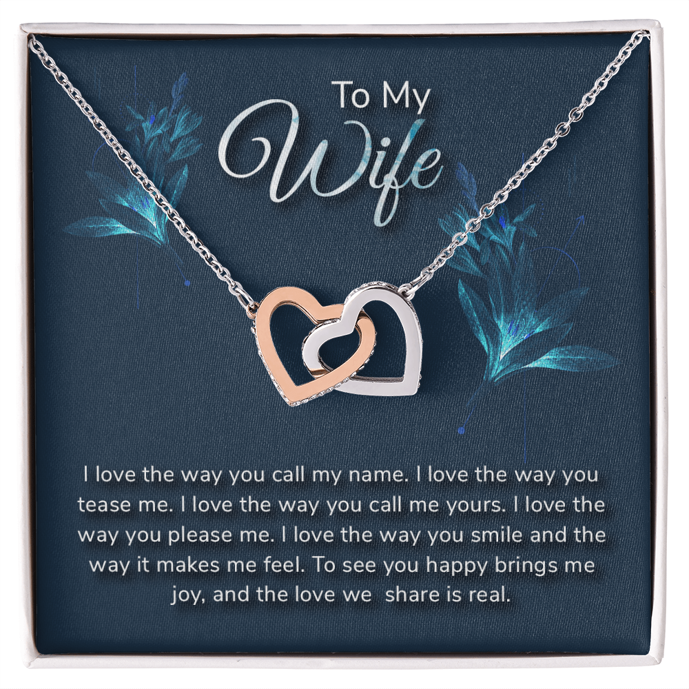 Romantic Love message With Necklace to My Wife - Gift Junction 