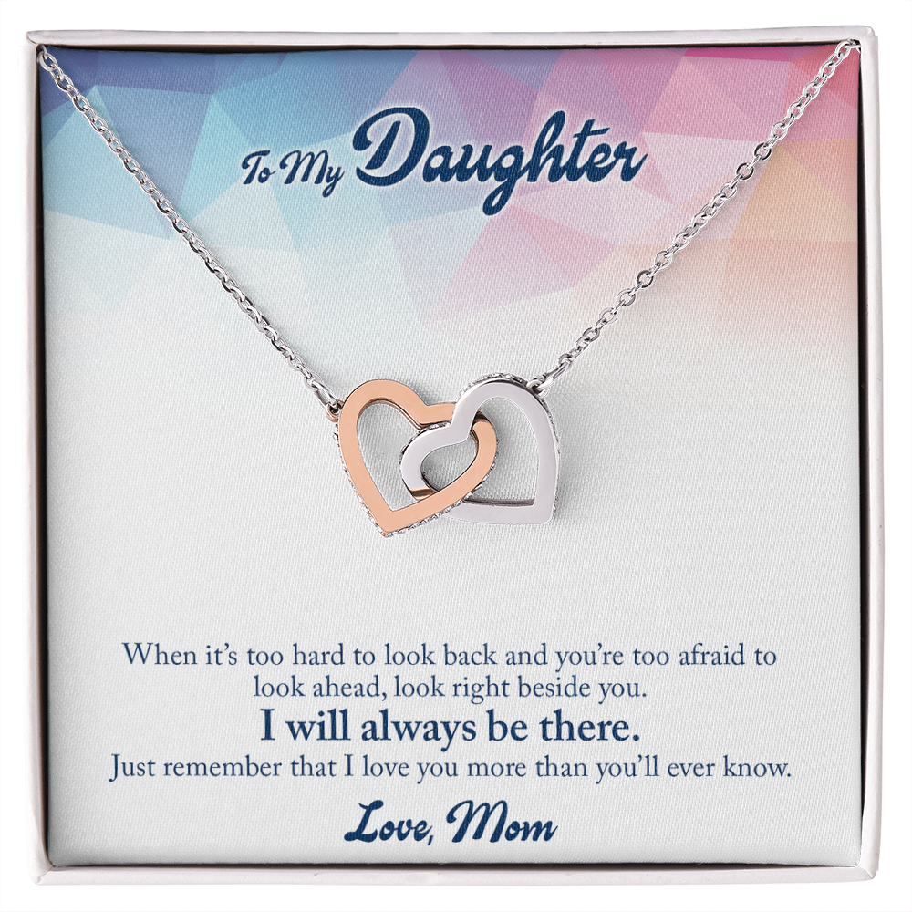To my Daughter, Heart Necklace with Messagr Card - Gift Junction 
