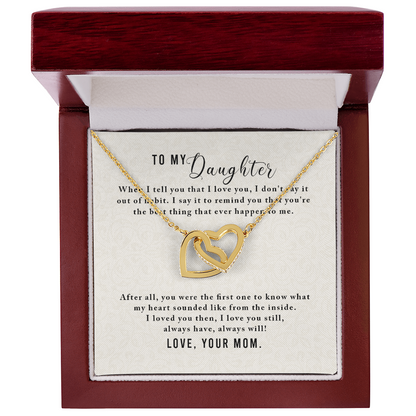 To my Daughter, Sentimental Gift for Her Daughter's Birthday Christmas - Gift Junction 