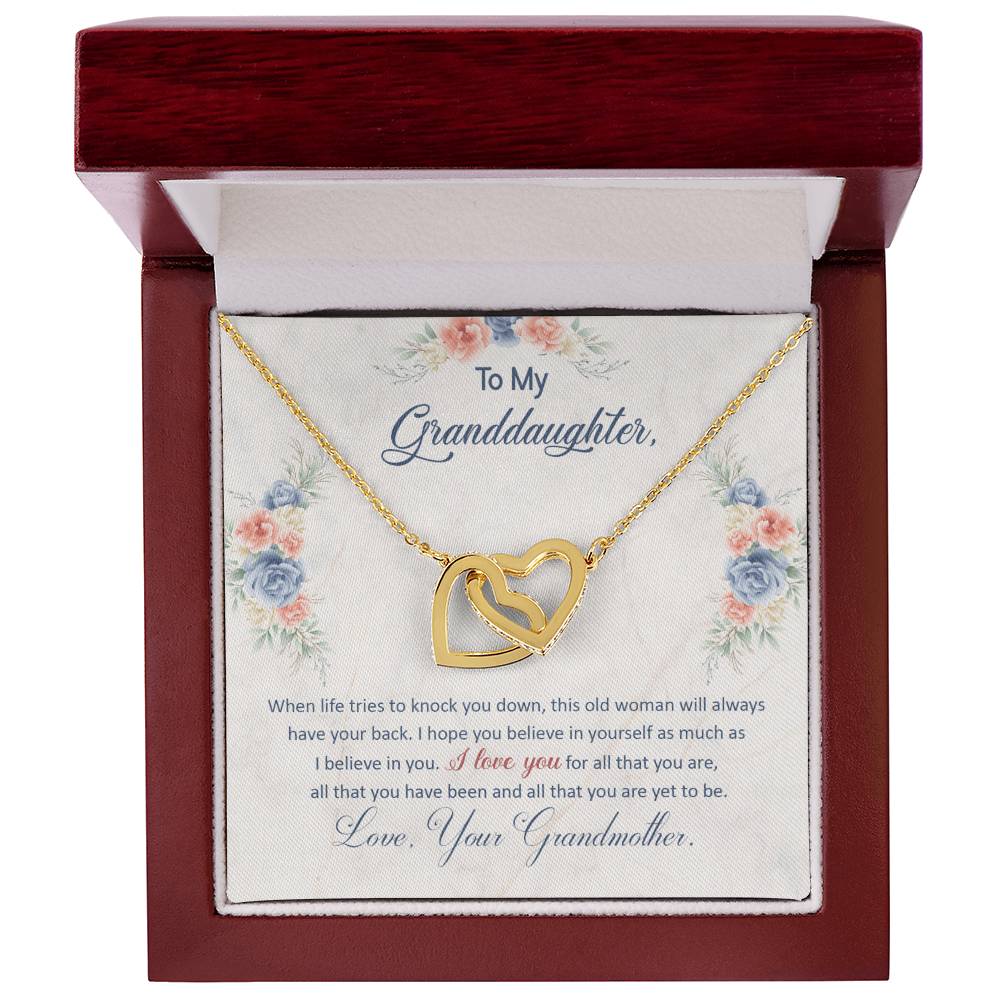 To My Granddaughter, This Old Woman Will Always Have Your Back -  Gift Junction