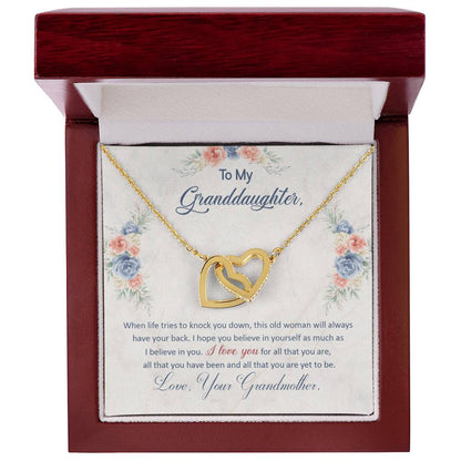 To My Granddaughter, This Old Woman Will Always Have Your Back -  Gift Junction